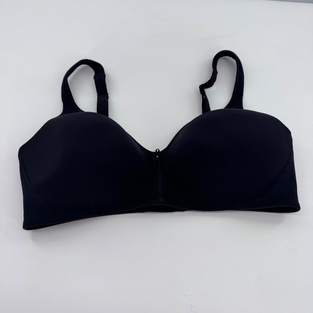 Vanity Fair‎ Beauty Back Wirefree Bra Women 36D Black 72335 Smoothing Comfort